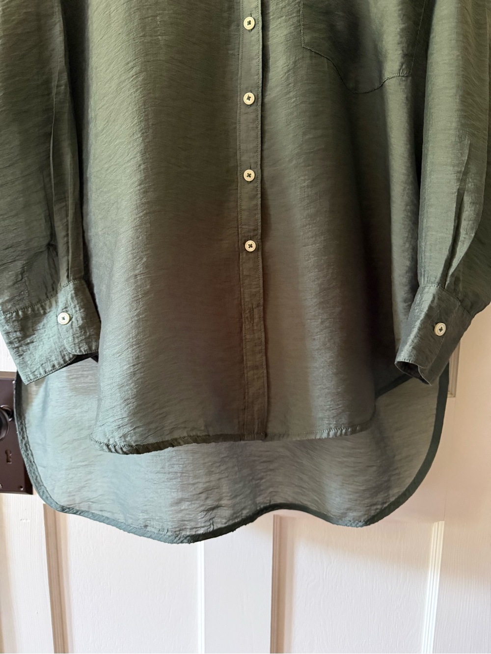 The Bennett Button Down Shirt by MAEVE Anthropologie: Sheer Edition - Picture 11 of 16